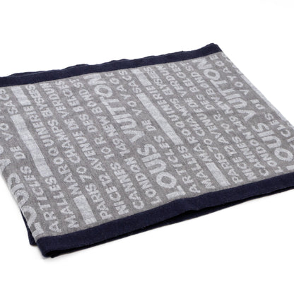 Louis-vuitton Articles De Voyage Scarf Gray Wool