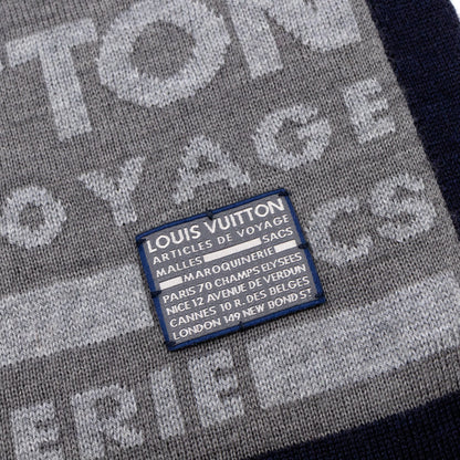 Louis-vuitton Articles De Voyage Scarf Gray Wool