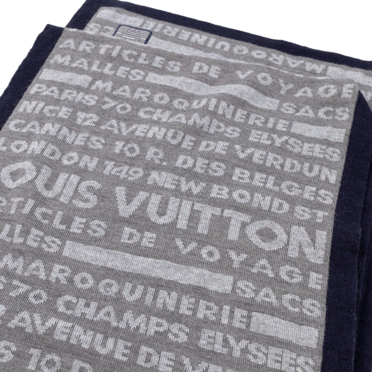 Louis-vuitton Articles De Voyage Scarf Gray Wool