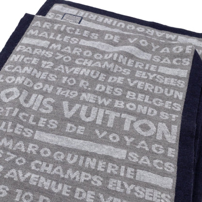 Louis-vuitton Articles De Voyage Scarf Gray Wool