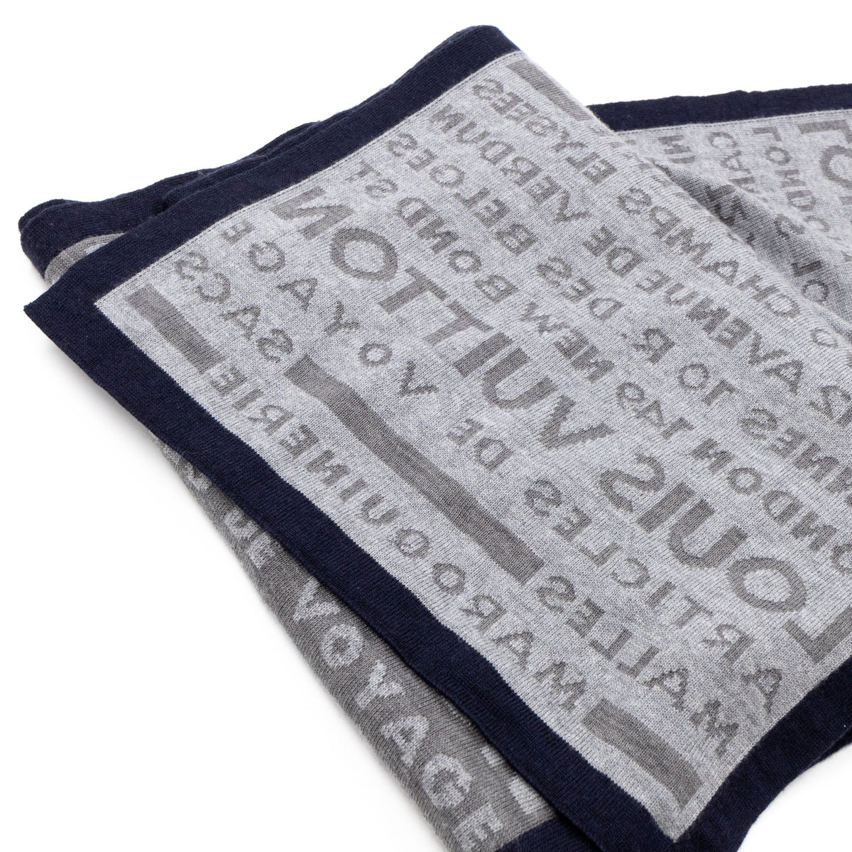 Louis-vuitton Articles De Voyage Scarf Gray Wool
