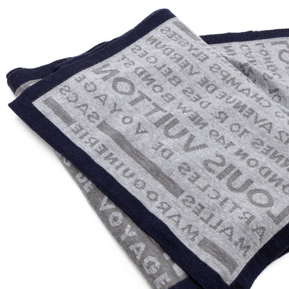 Louis-vuitton Articles De Voyage Scarf Gray Wool