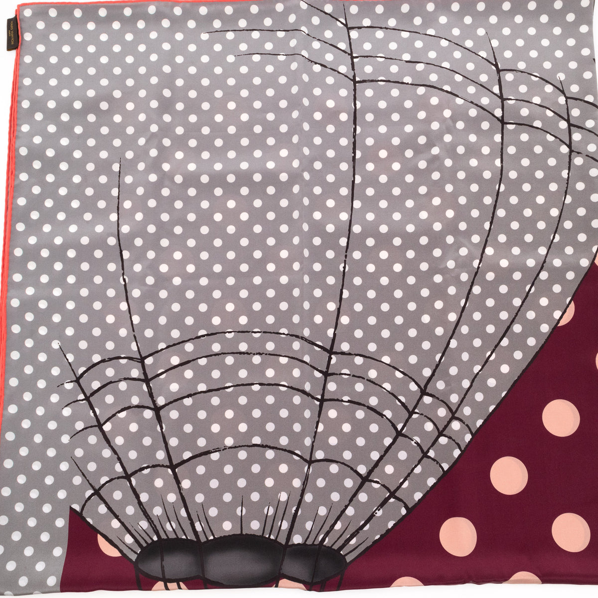 Louis-vuitton Balloon Dot Silk Scarf Cerise