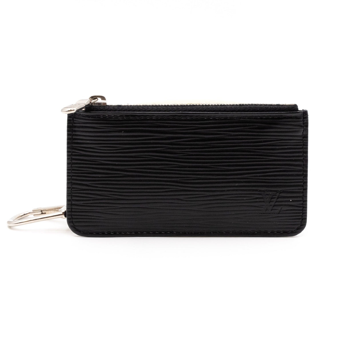 Louis-vuitton Key Pouch Epi Leather Black