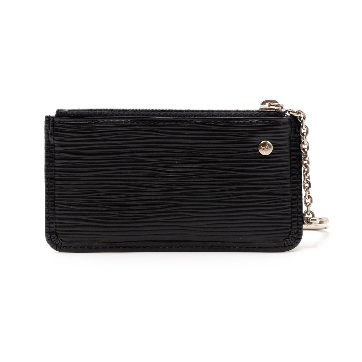 Louis-vuitton Key Pouch Epi Leather Black