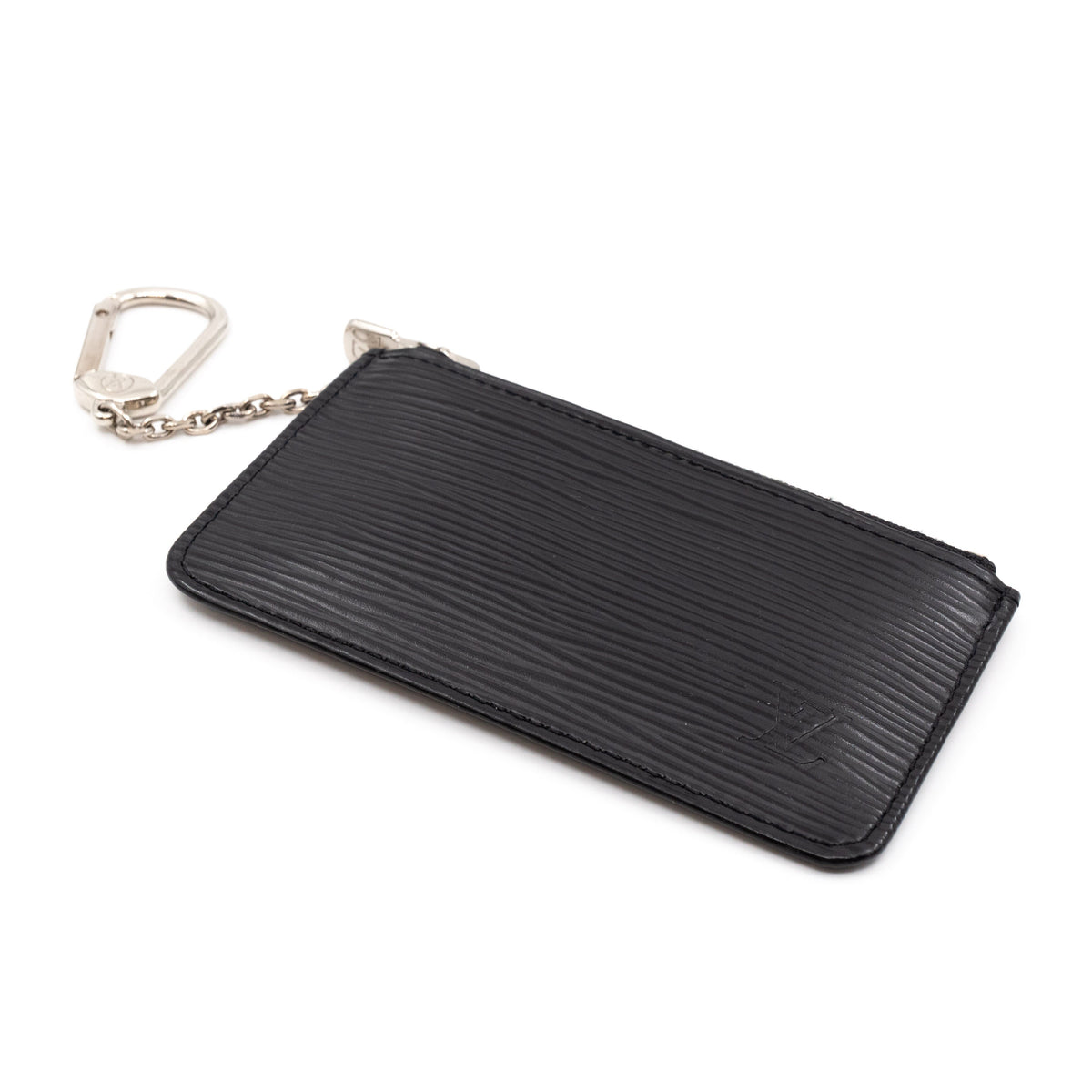 Louis-vuitton Key Pouch Epi Leather Black