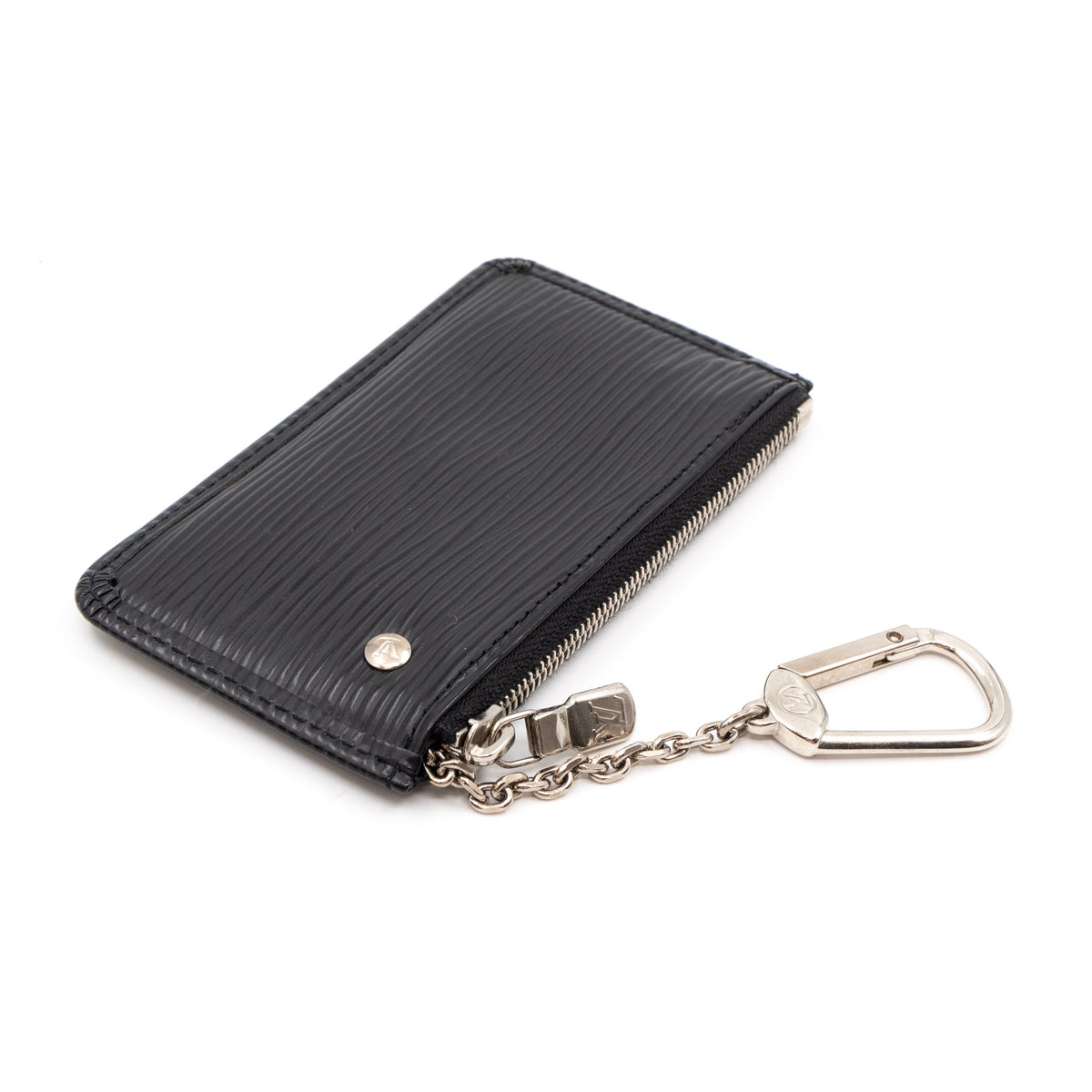 Louis-vuitton Key Pouch Epi Leather Black