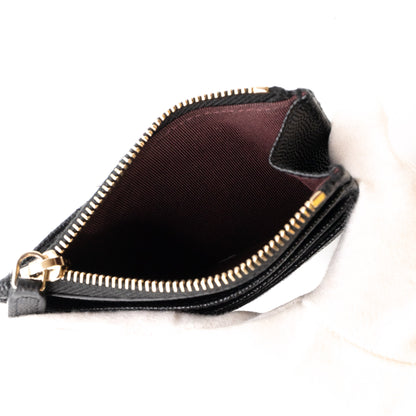 Zipped  Holder Black Caviar