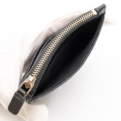 Zipped  Holder Black Caviar