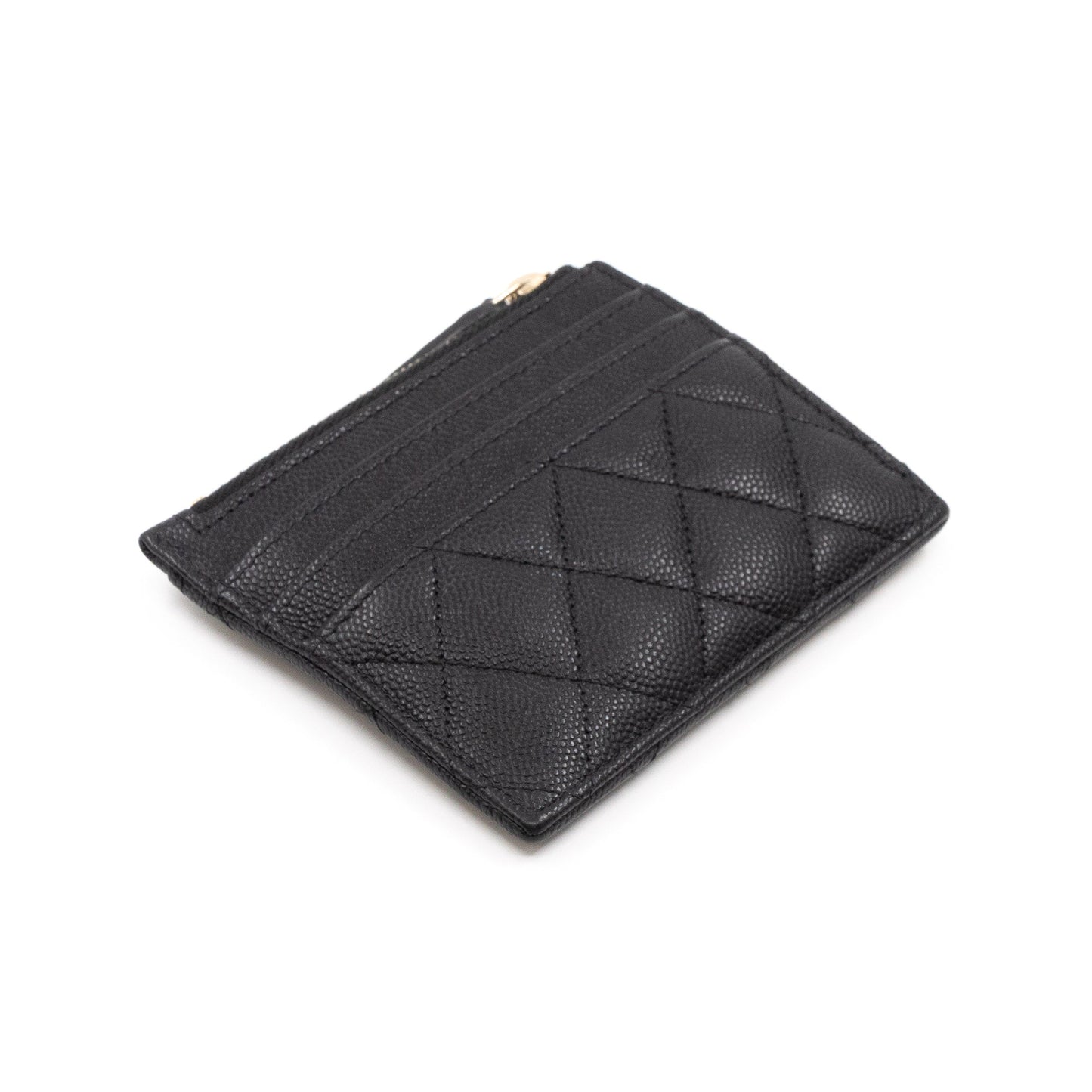 Zipped  Holder Black Caviar