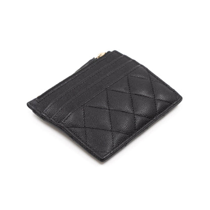 Zipped  Holder Black Caviar