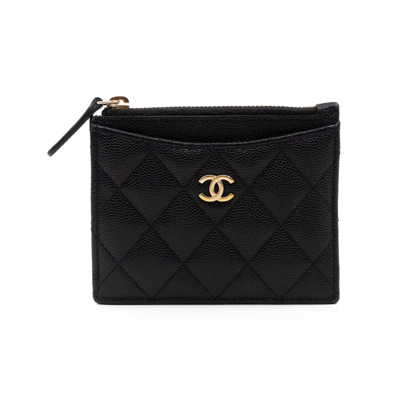 Zipped  Holder Black Caviar