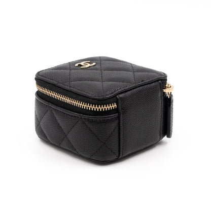 Classic Travel Jewelry Case Black Caviar