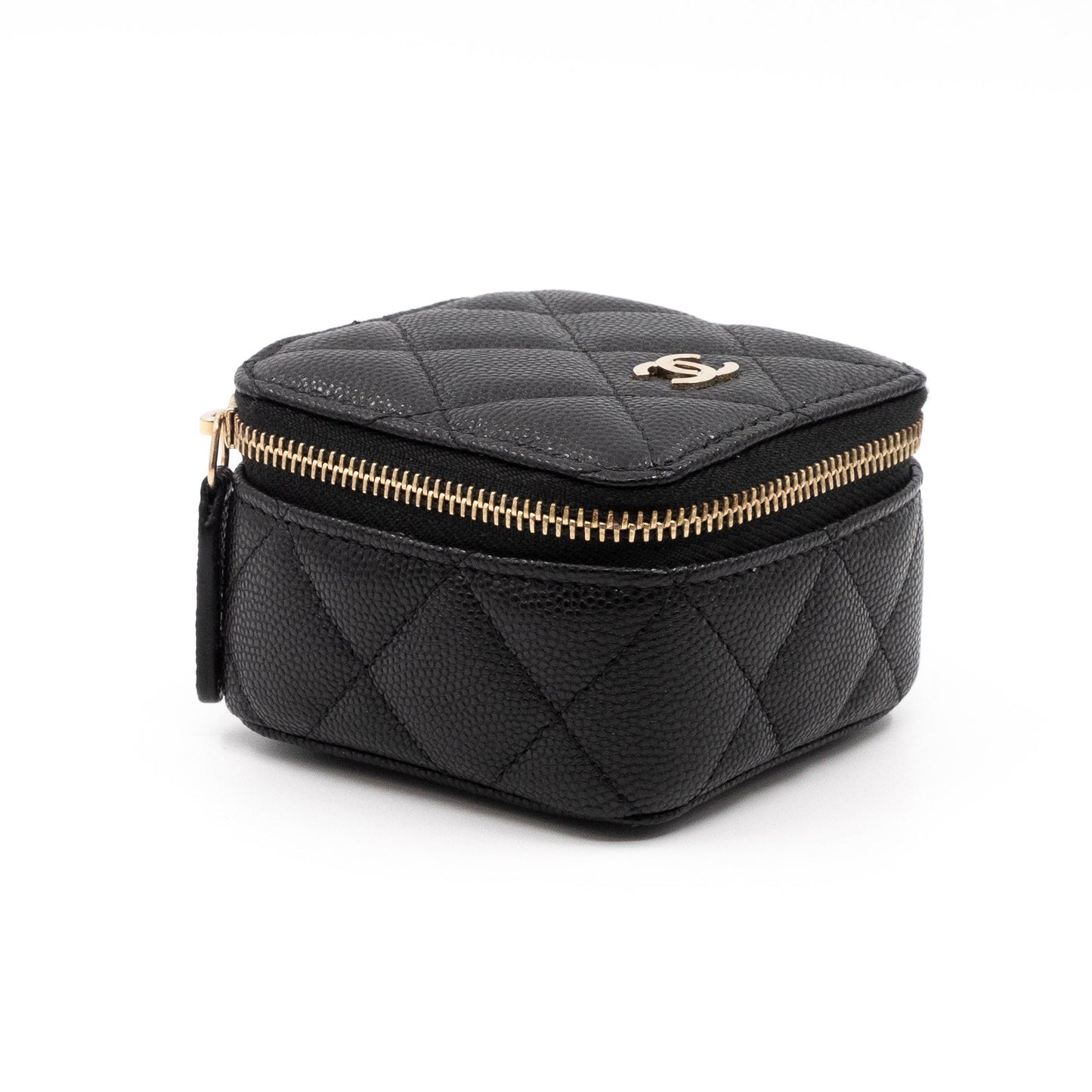 Classic Travel Jewelry Case Black Caviar