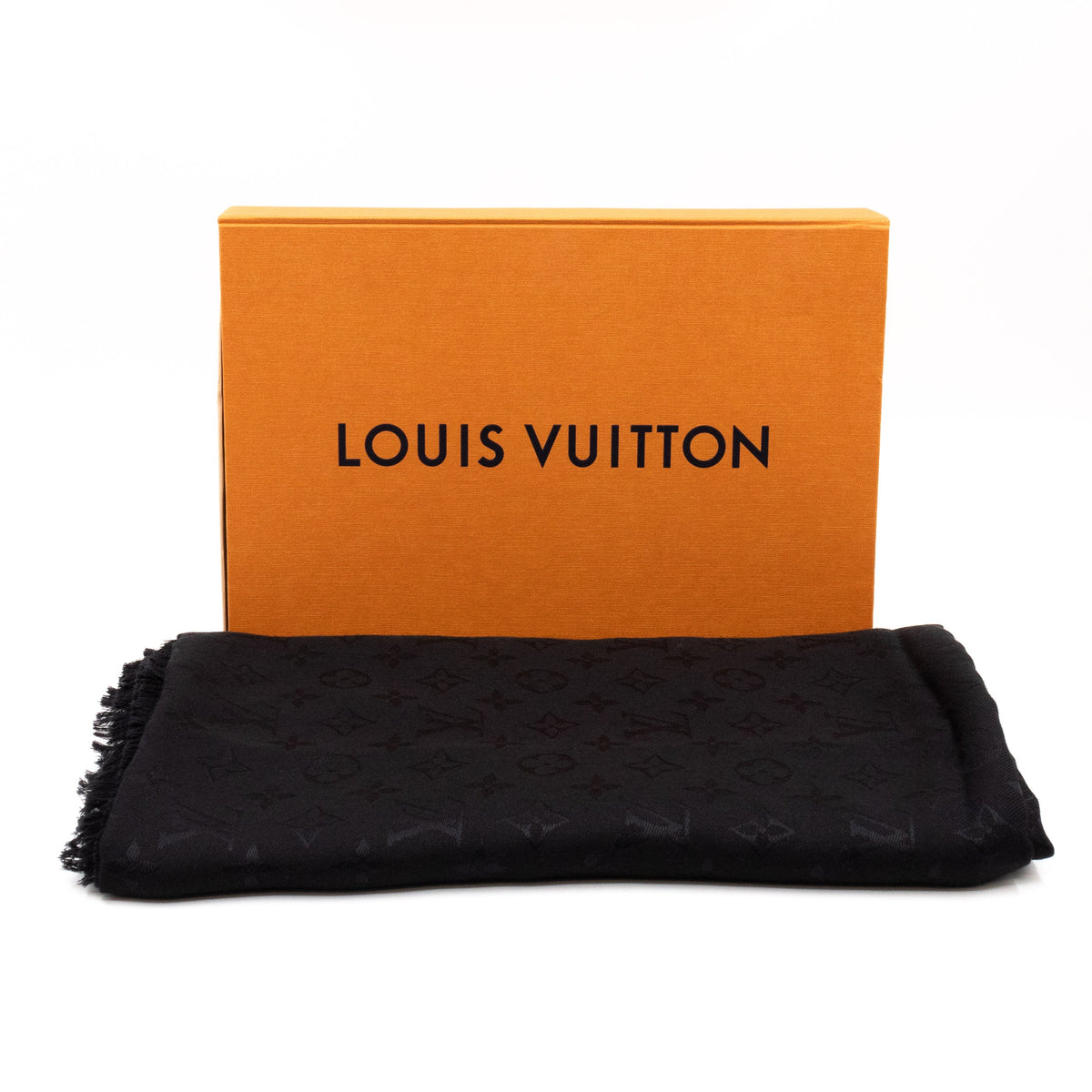 Louis-vuitton Monogram Shawl Black