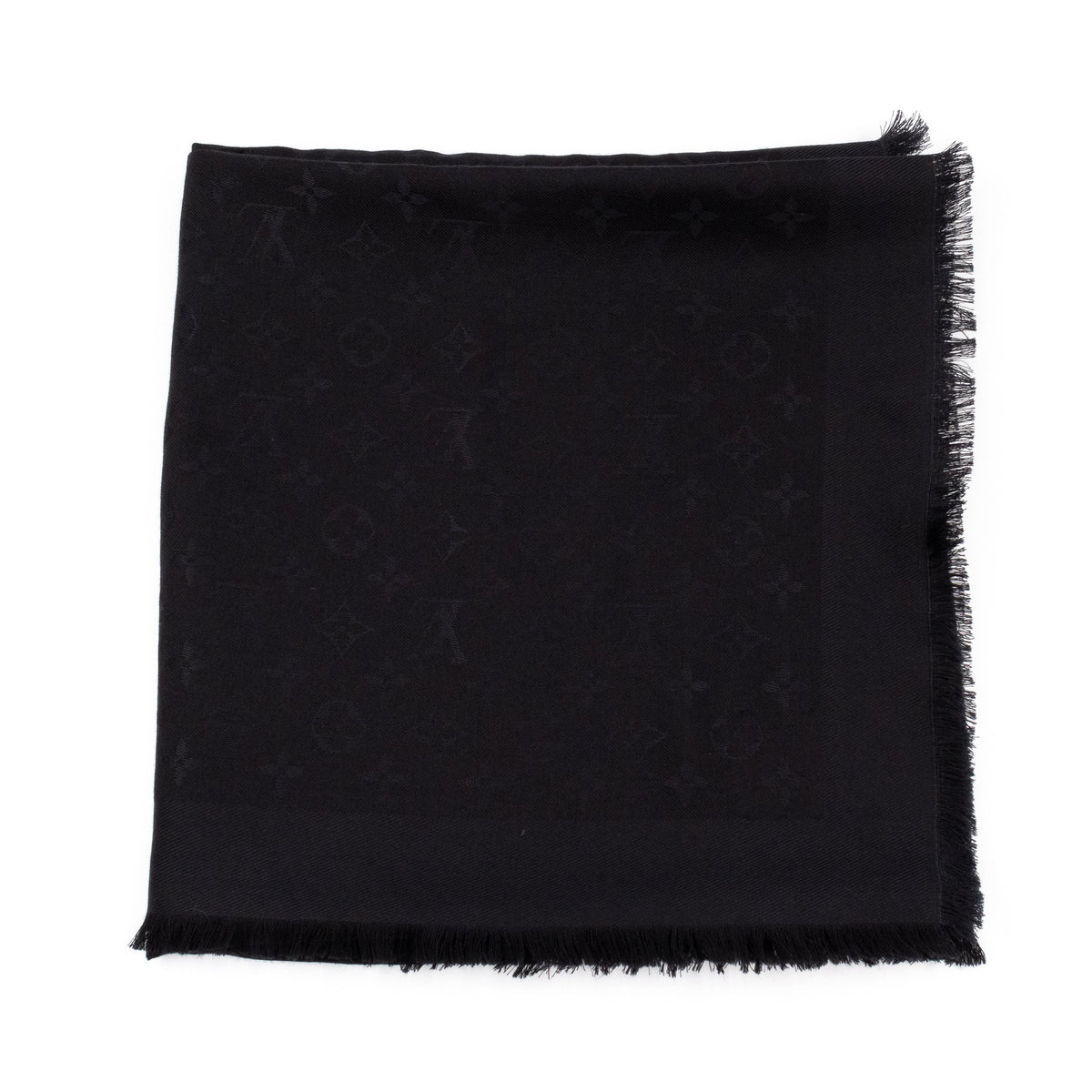 Louis-vuitton Monogram Shawl Black