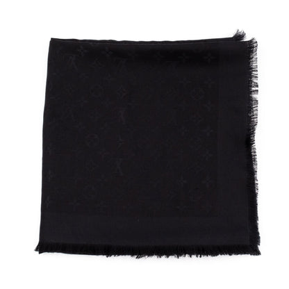 Louis-vuitton Monogram Shawl Black