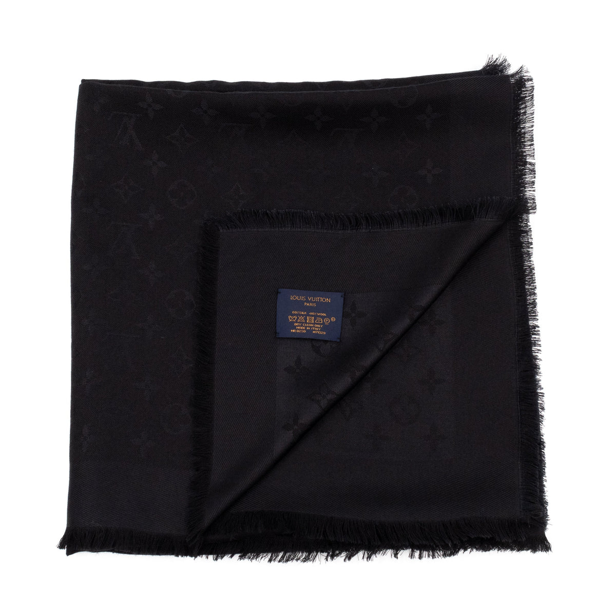 Louis-vuitton Monogram Shawl Black