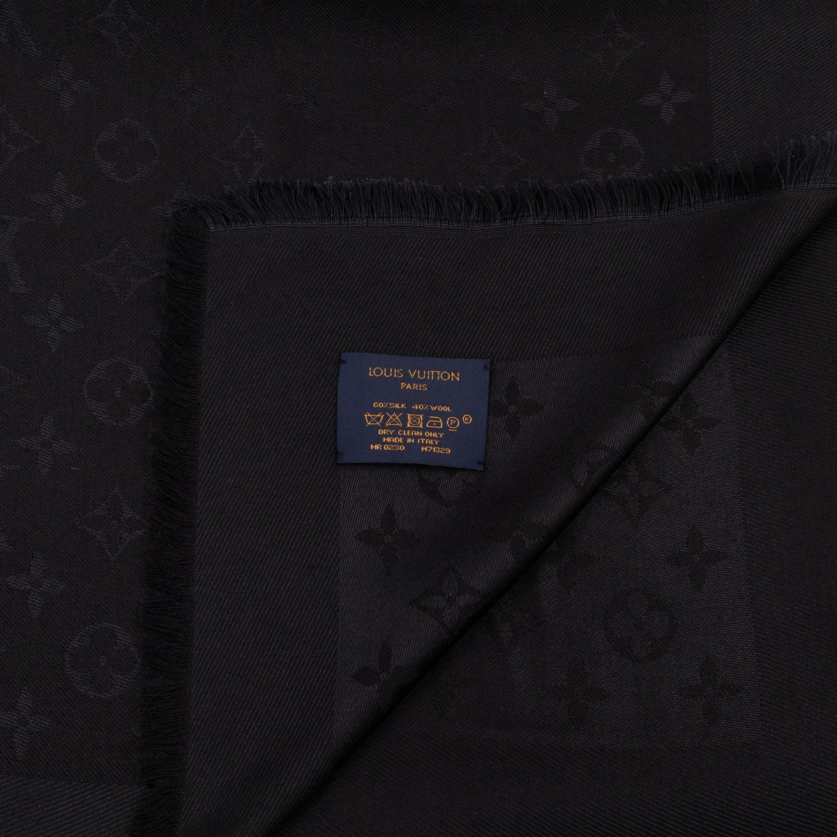 Louis-vuitton Monogram Shawl Black