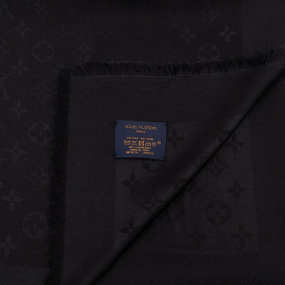 Louis-vuitton Monogram Shawl Black