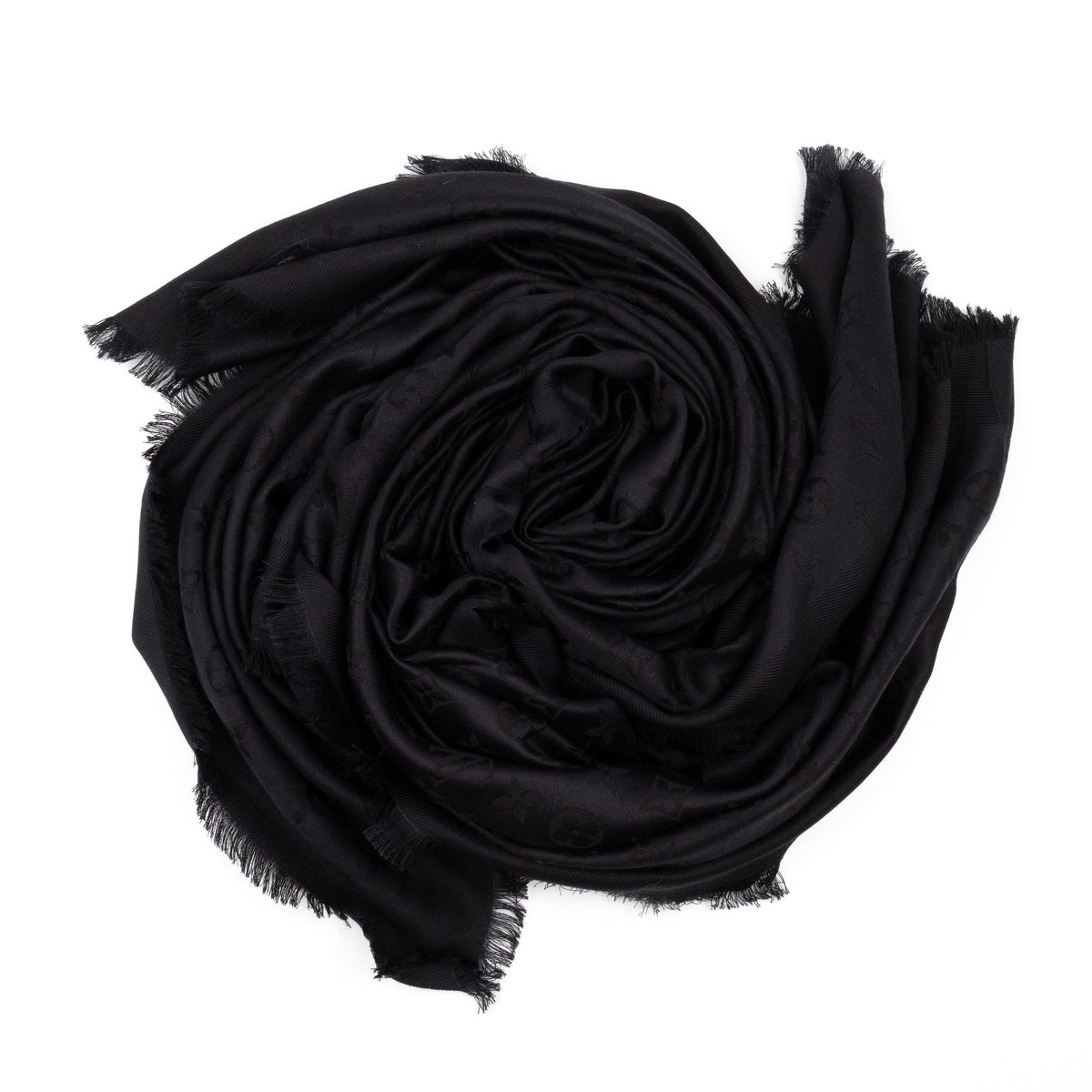 Louis-vuitton Monogram Shawl Black