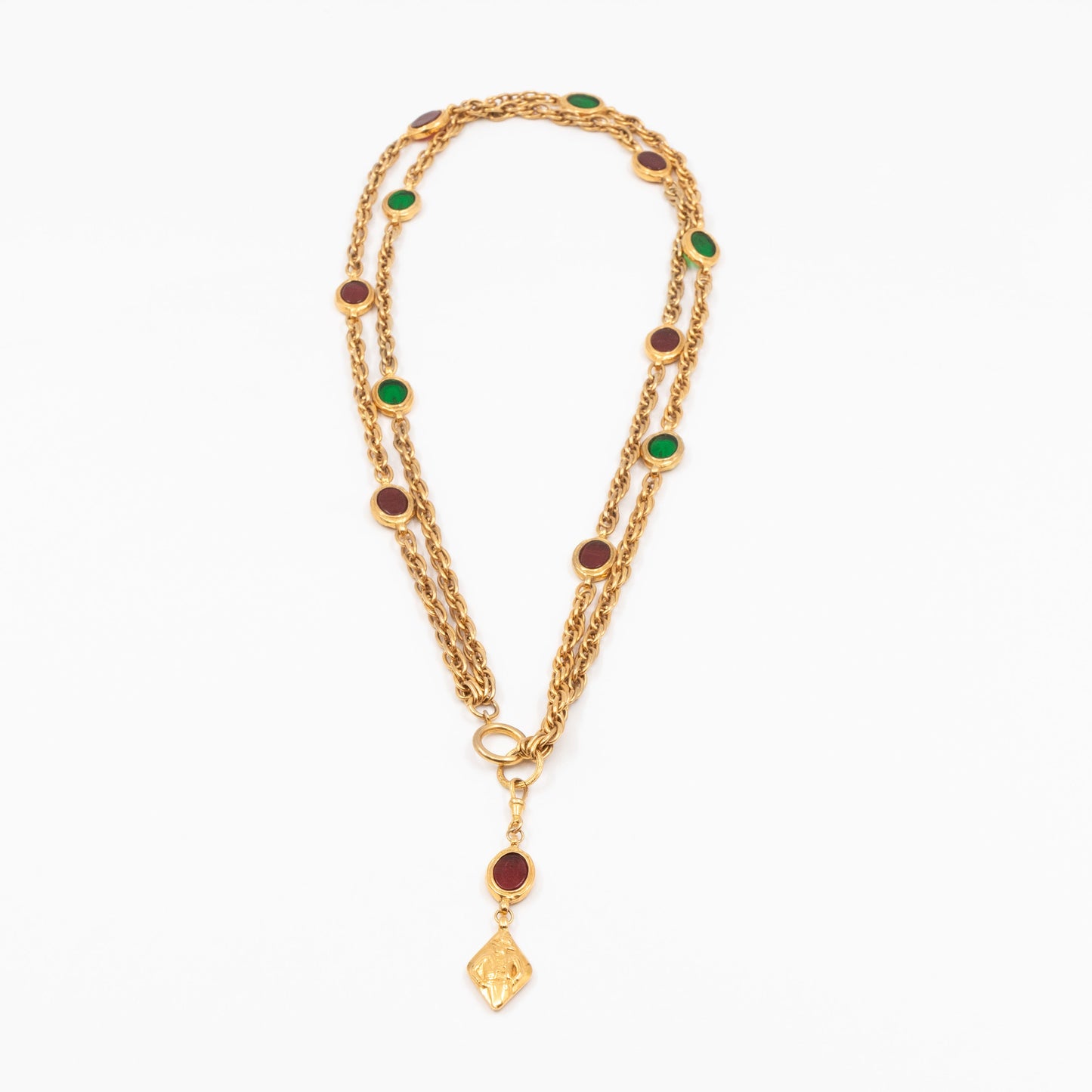 Gemstone Chain Vintage Necklace