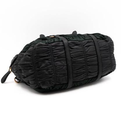 Gaufre Tote Green Tessuto Nylon