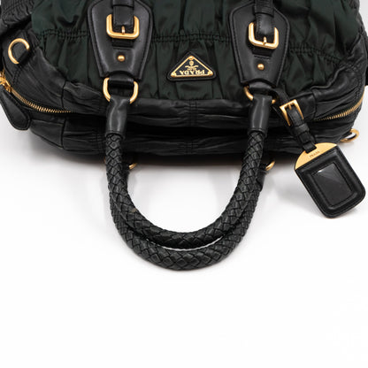 Gaufre Tote Green Tessuto Nylon
