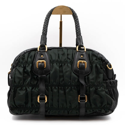 Gaufre Tote Green Tessuto Nylon
