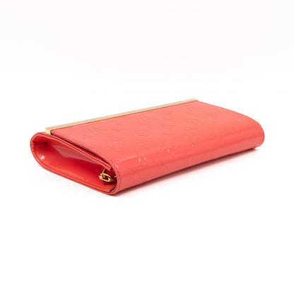 Louis-vuitton Ana Clutch Vernis Rose Litchi