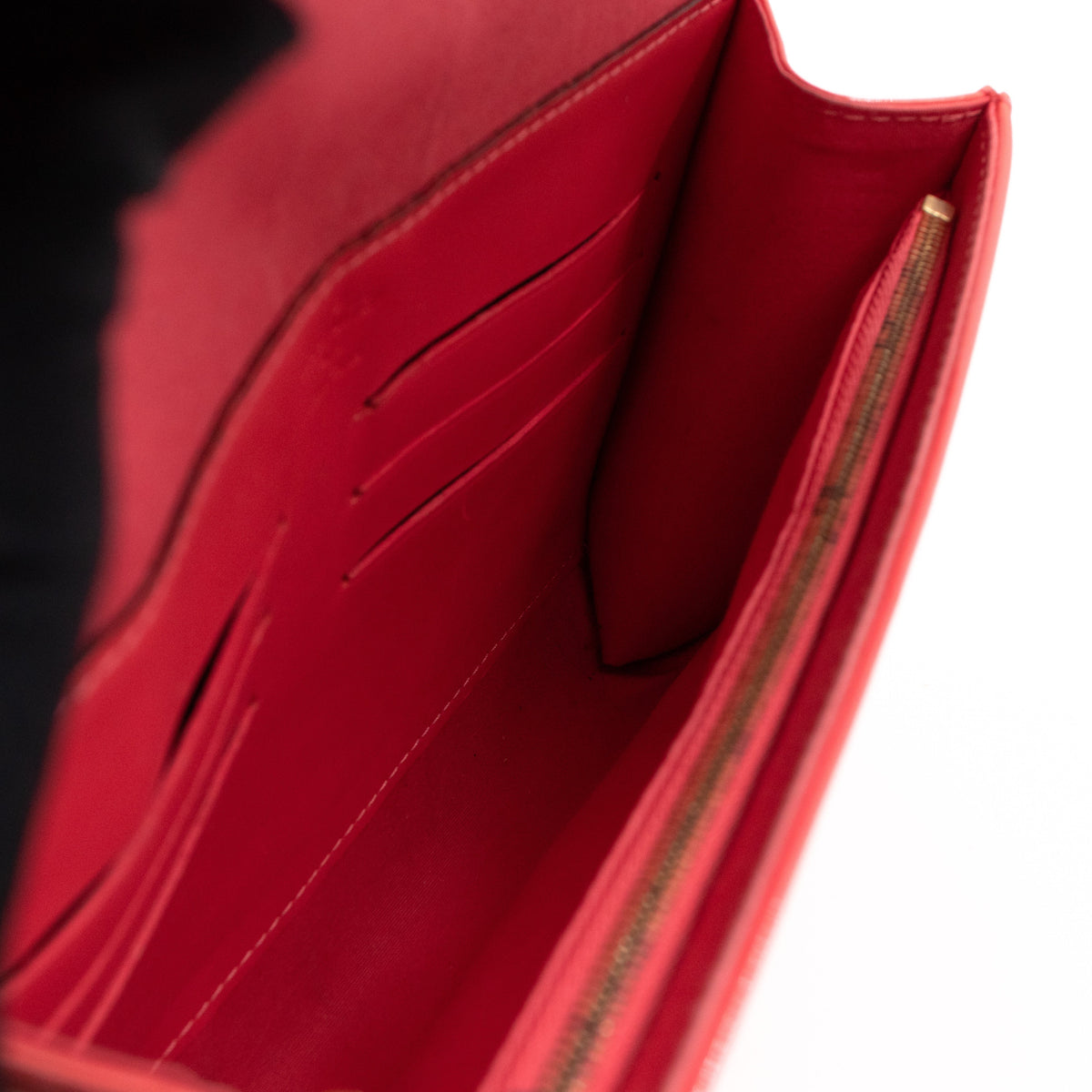 Louis-vuitton Ana Clutch Vernis Rose Litchi