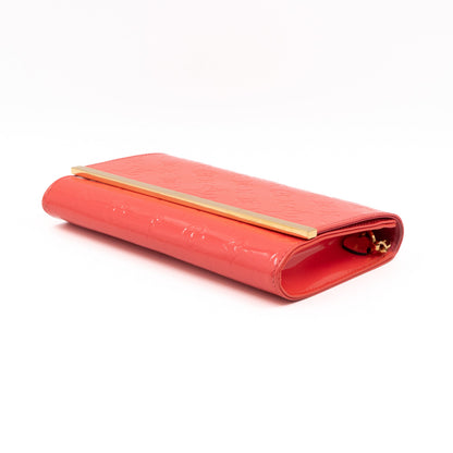 Louis-vuitton Ana Clutch Vernis Rose Litchi