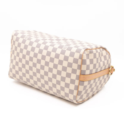 Louis-vuitton Speedy 30 Bandouliere Damier Azur