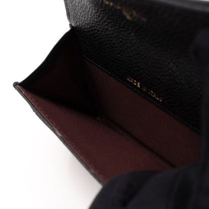 Classic Flap  Case Black Caviar Gold