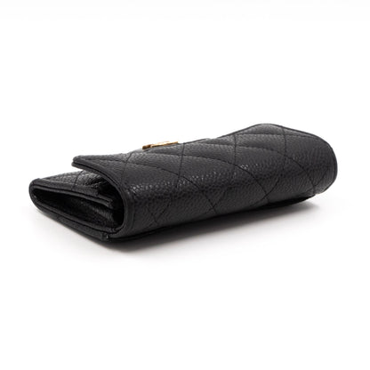 Classic Flap  Case Black Caviar Gold