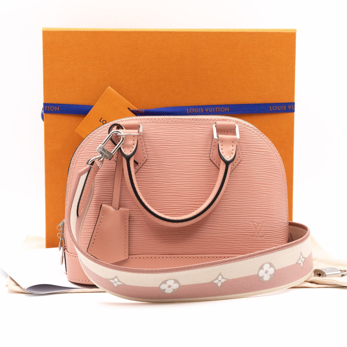 Louis-vuitton Alma BB Epi Leather Rose Trianon