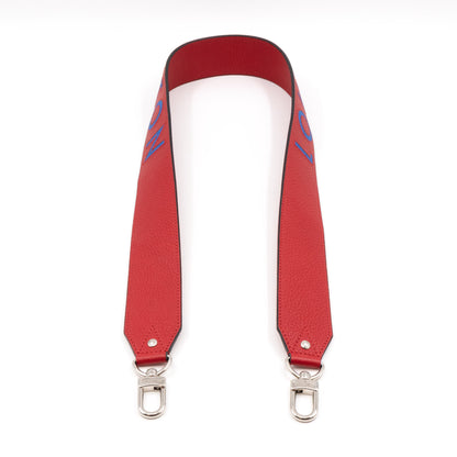 Louis-vuitton Bandoulière Shoulder Strap Red Leather