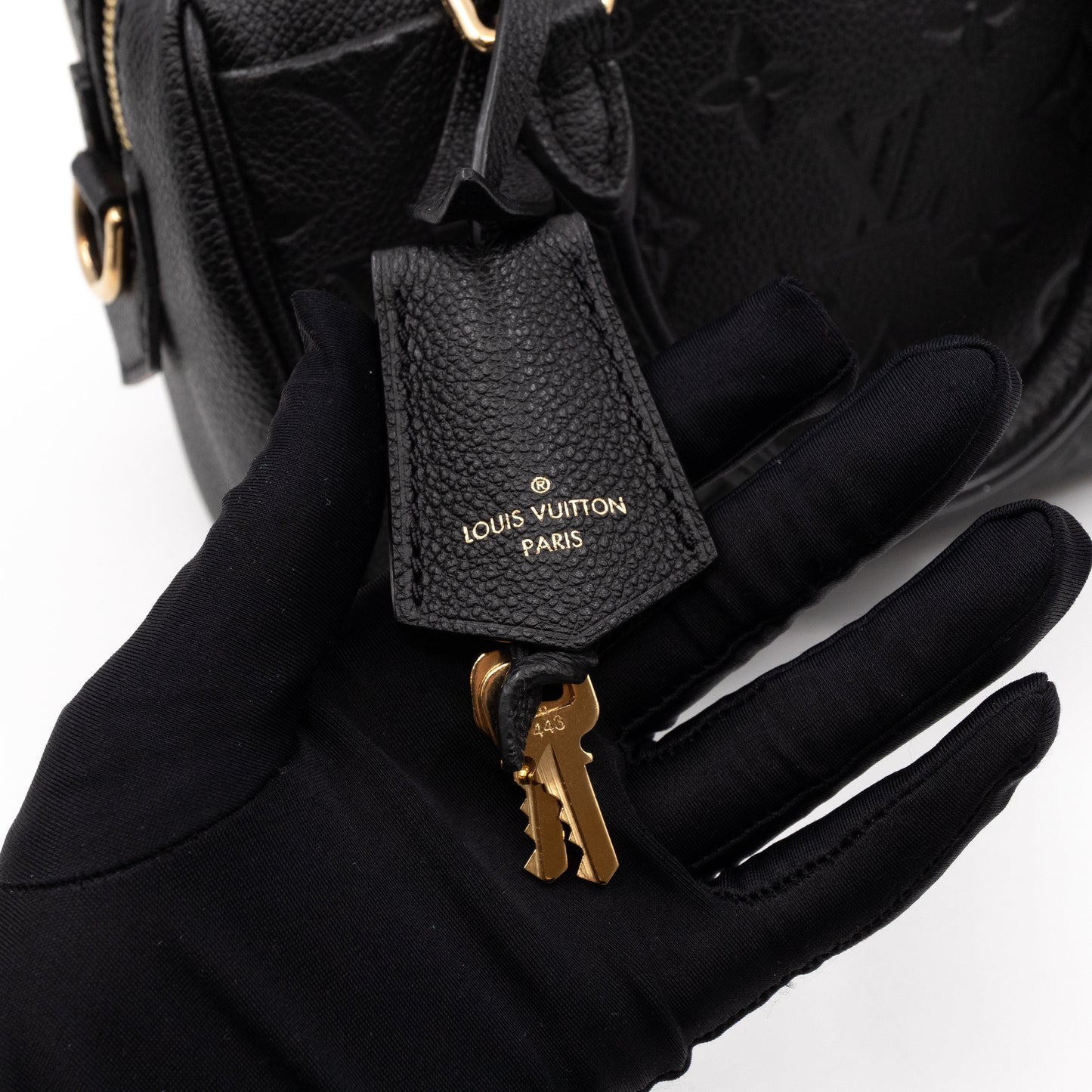 Louis-vuitton Speedy 20 Bandouliere Monogram Empreinte Black