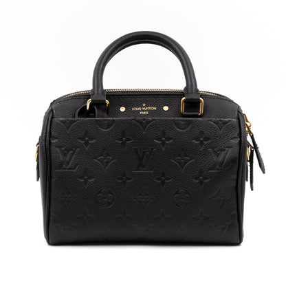 Louis-vuitton Speedy 20 Bandouliere Monogram Empreinte Black