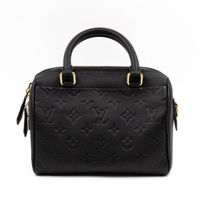Louis-vuitton Speedy 20 Bandouliere Monogram Empreinte Black