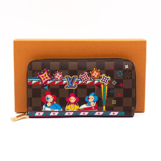 Louis-vuitton Zippy Wallet Damier Ebene Vivienne Amusement Park