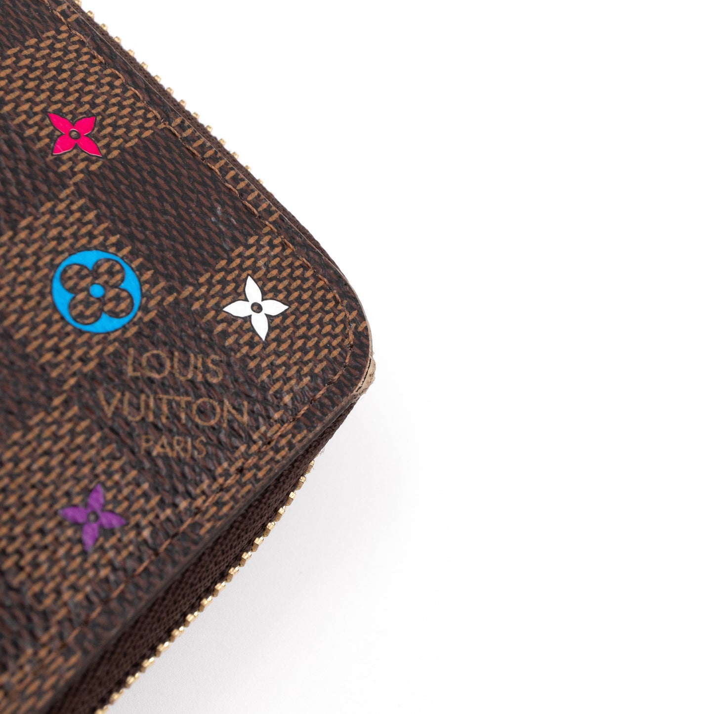 Louis-vuitton Zippy Wallet Damier Ebene Vivienne Amusement Park