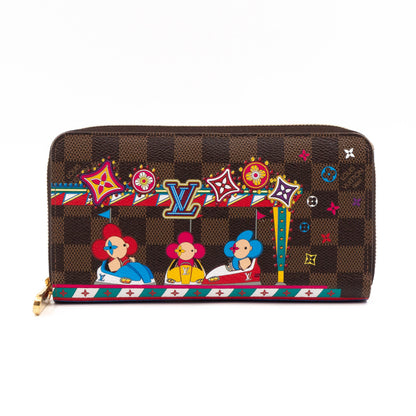 Louis-vuitton Zippy Wallet Damier Ebene Vivienne Amusement Park