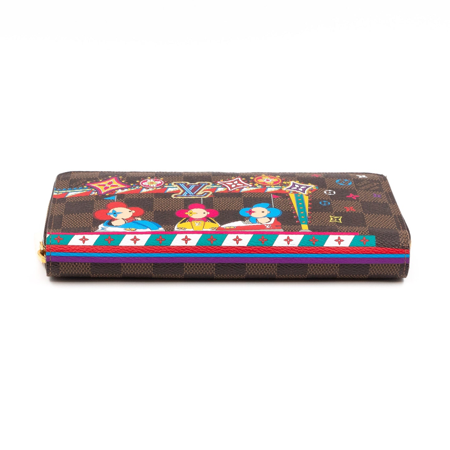 Louis-vuitton Zippy Wallet Damier Ebene Vivienne Amusement Park