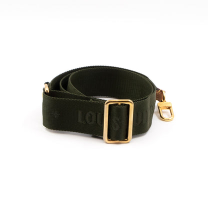 Louis-vuitton Bandoulière Shoulder Strap Green Khaki Jacquard