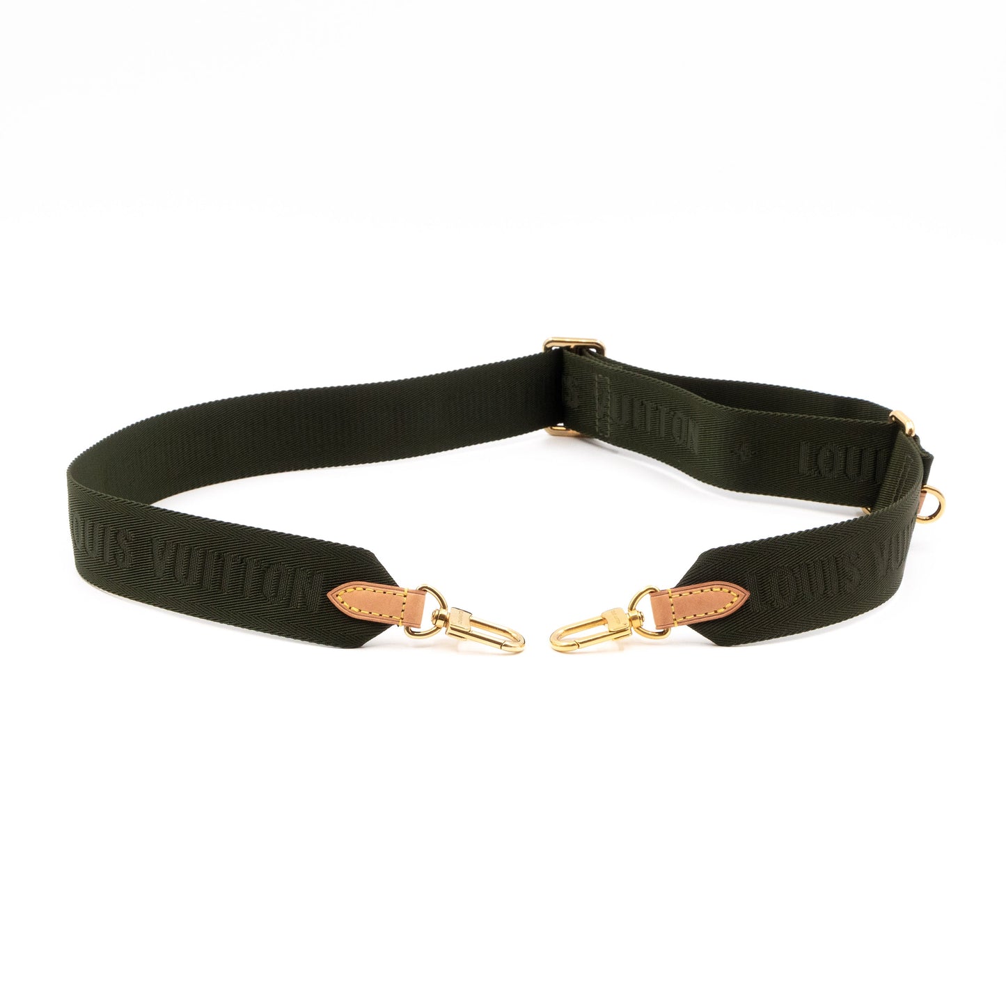 Louis-vuitton Bandoulière Shoulder Strap Green Khaki Jacquard