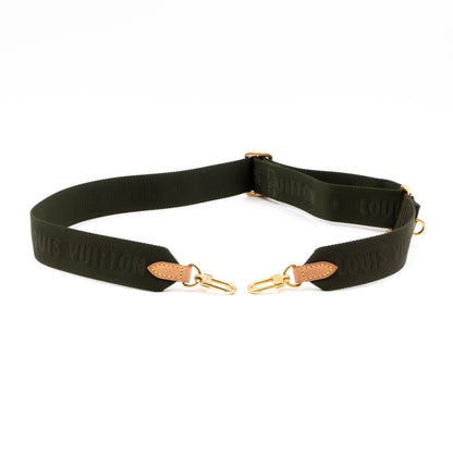Louis-vuitton Bandoulière Shoulder Strap Green Khaki Jacquard