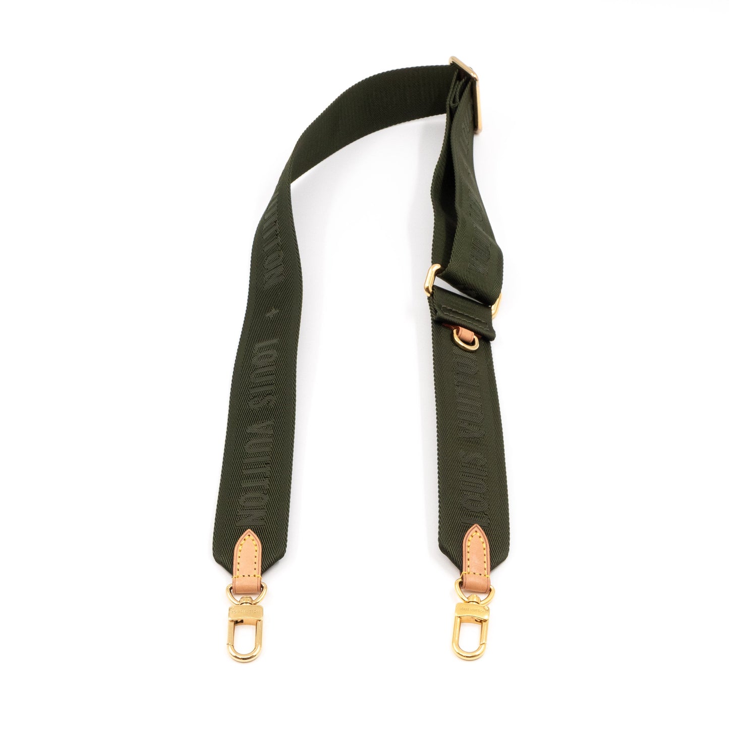 Louis-vuitton Bandoulière Shoulder Strap Green Khaki Jacquard