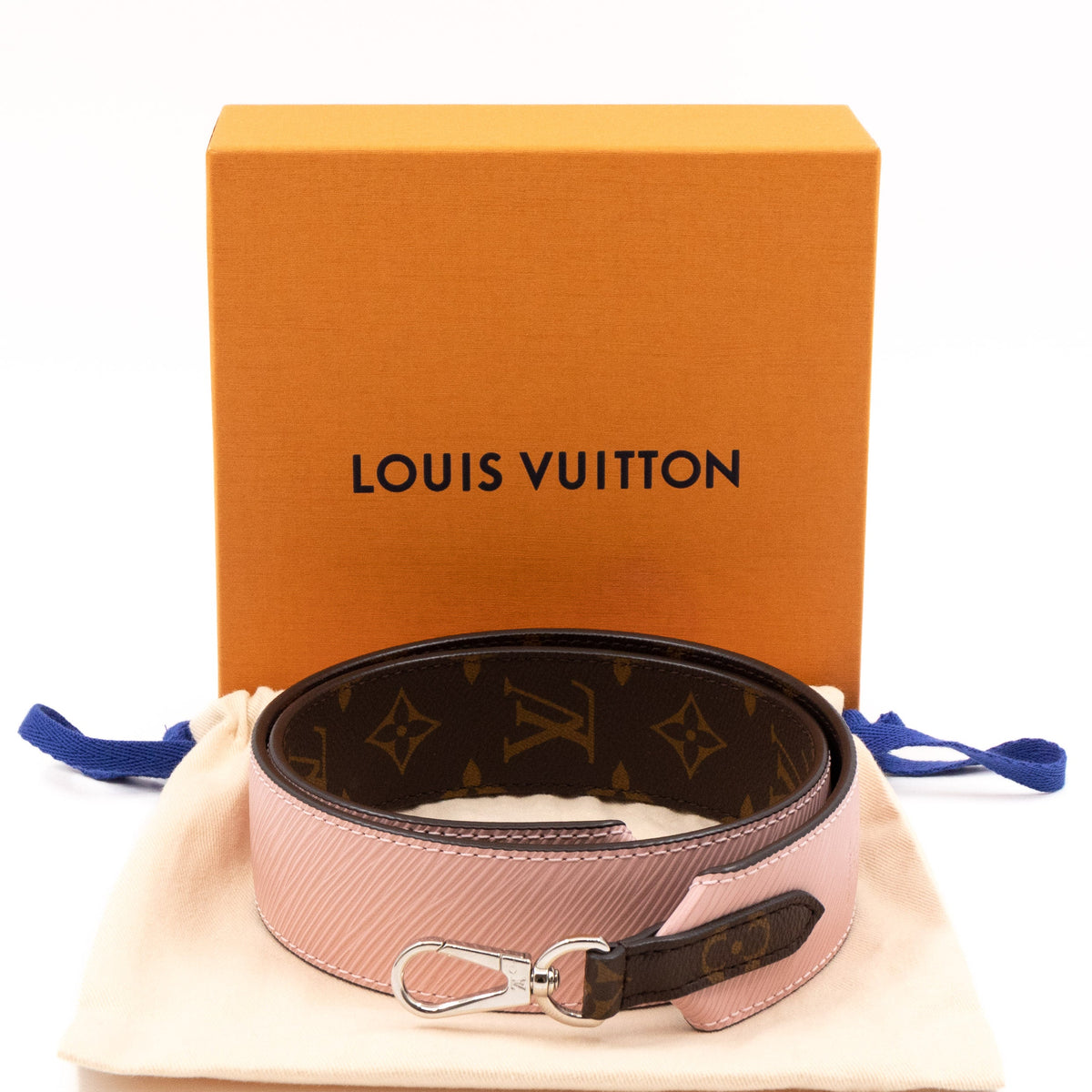 Louis-vuitton Bandoulière Shoulder Strap Rose Ballerine Epi Leather