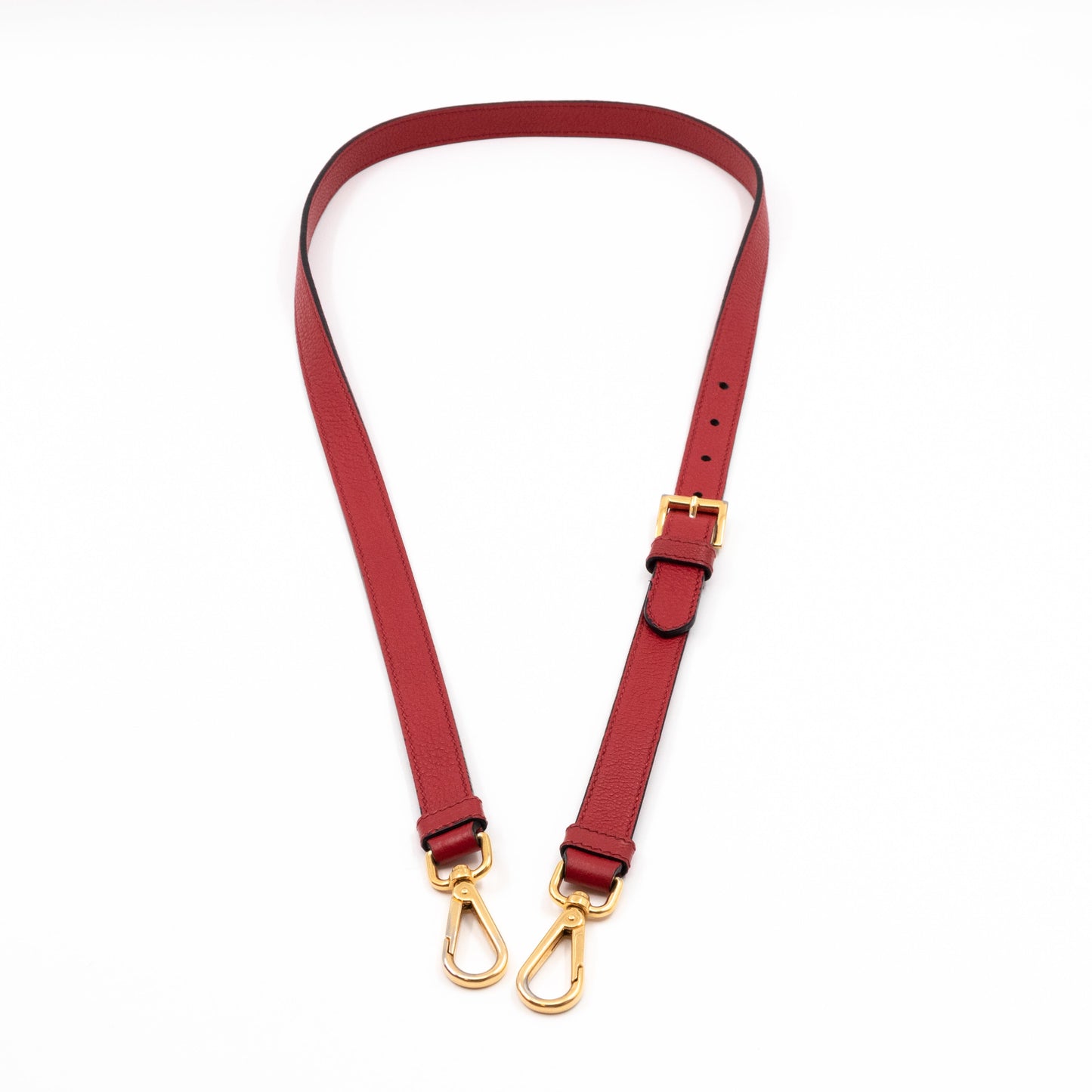 Two Way Tote Bag Fire Red Leather